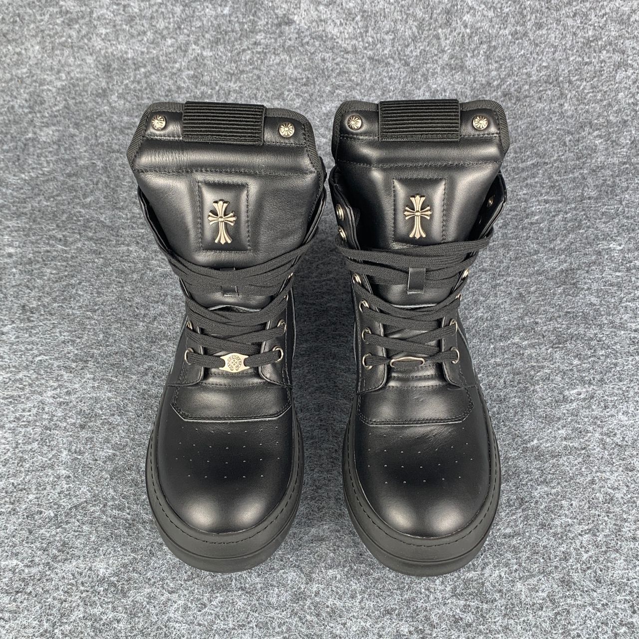 Chrome Hearts x Rick Owens Geobasket High 'Black’