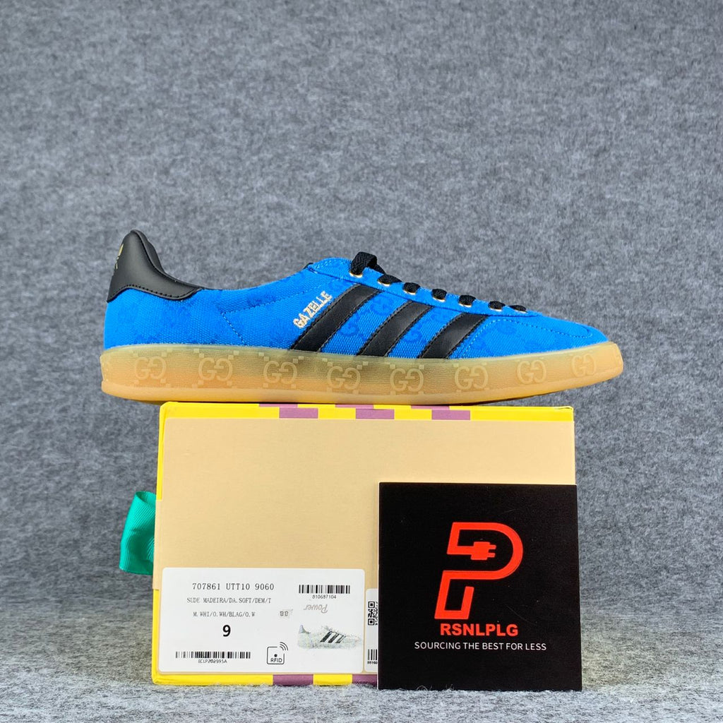 Gucci x Gazelle 'Blue GG Monogram'