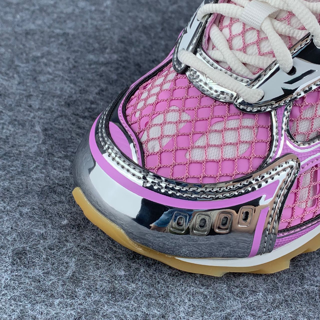 Bottega Veneta Wmns Orbit Sneaker 'Gloss Silver'