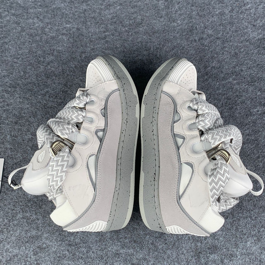 Lanvin Curb Sneakers 'Grey White'