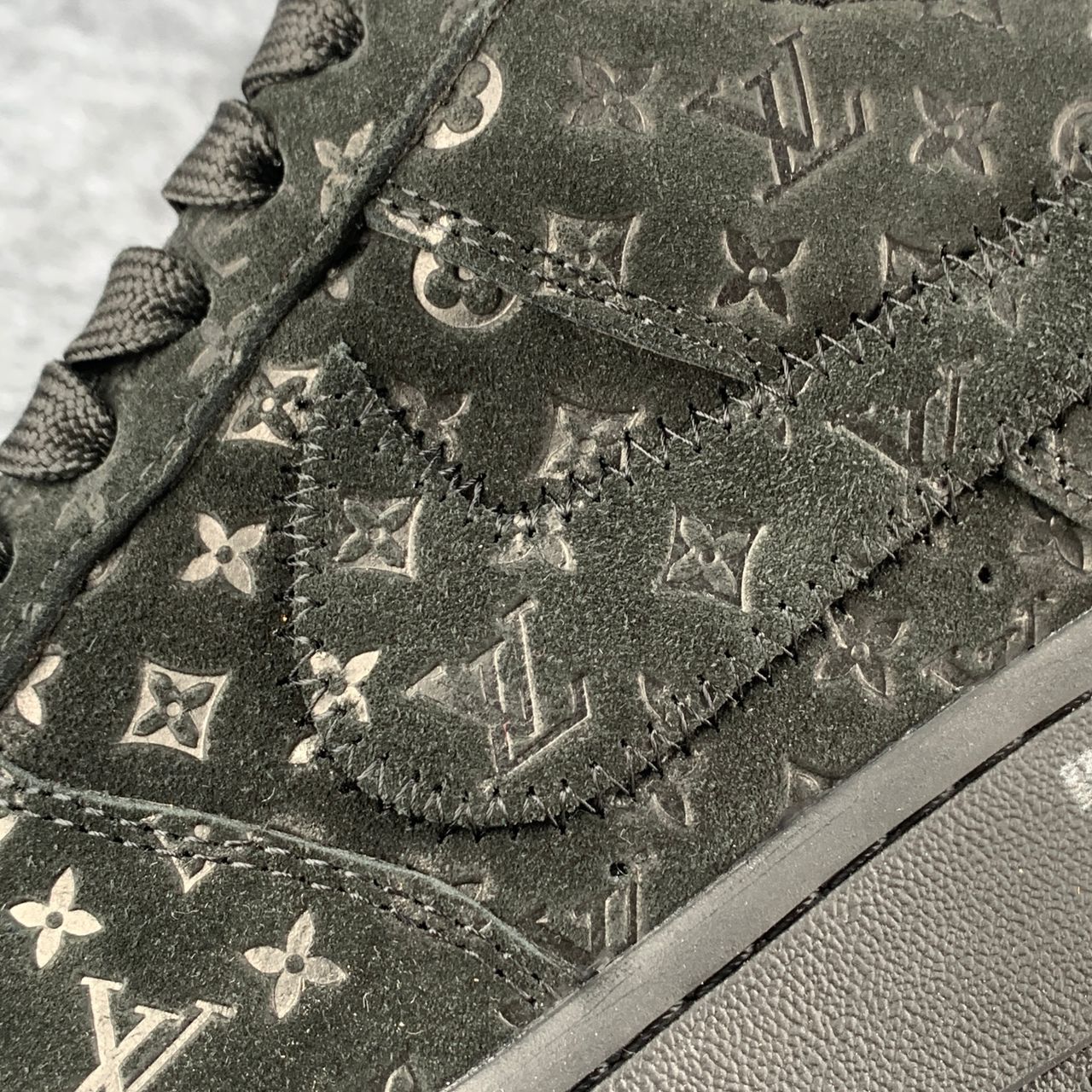 Louis Vuitton x Nike Air Force 1 Low 'Triple Black'