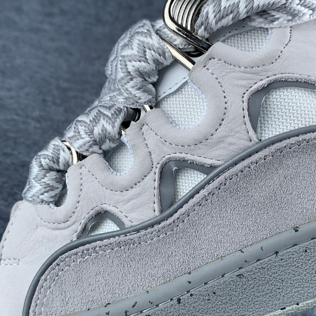 Lanvin Curb Sneakers 'Grey White'