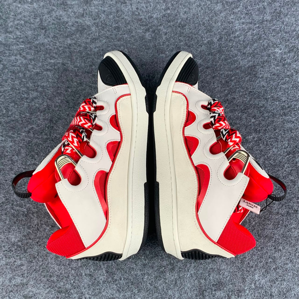 Lanvin Curb Sneakers 'Red White'