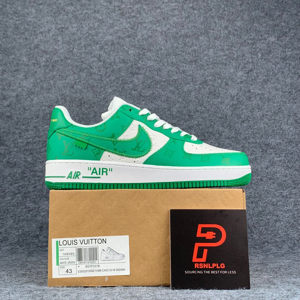 LV x Nike Air Force 1 Low 'White Gym Green'