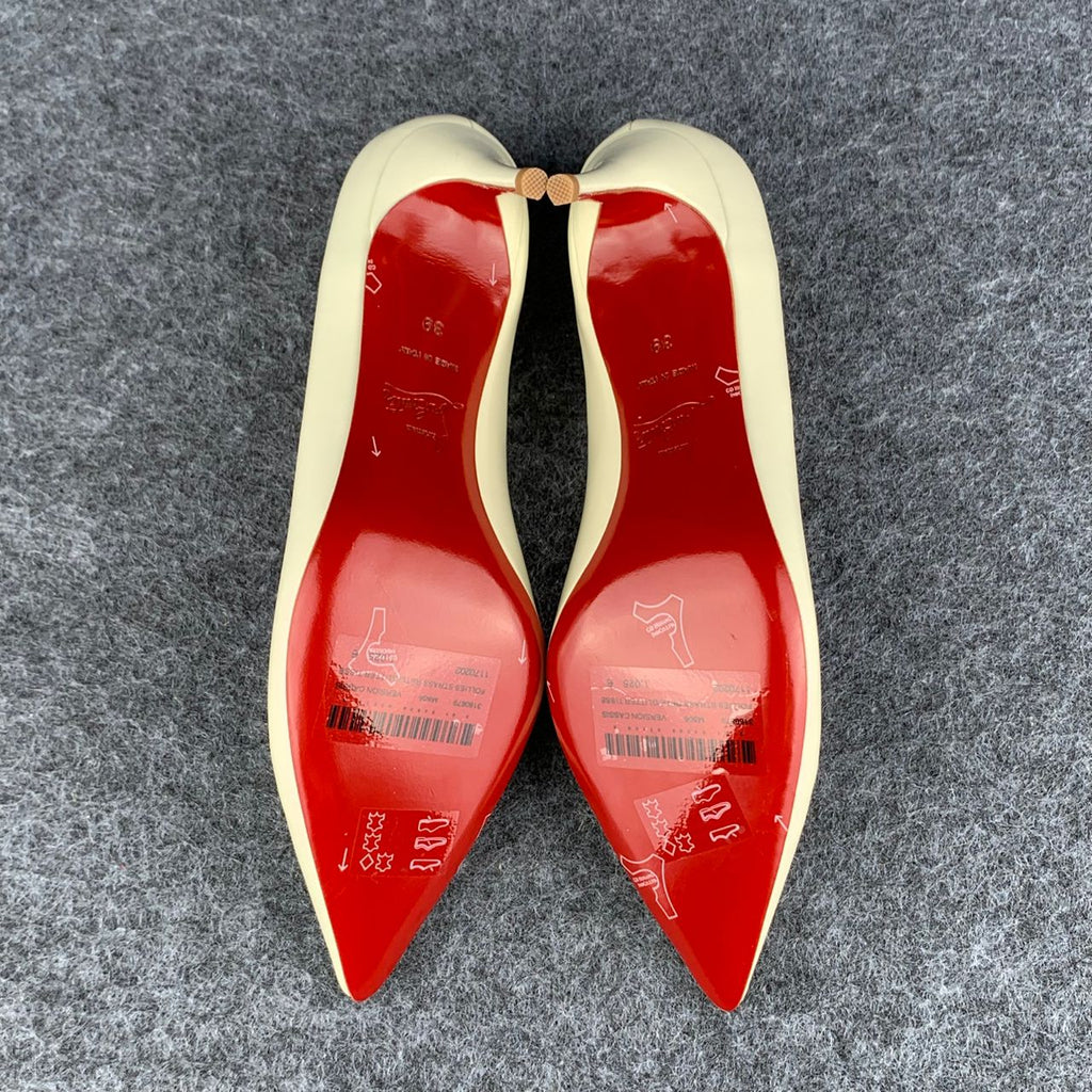 Christian Louboutin So Kate Pump  ‘White’ Patent Leather'