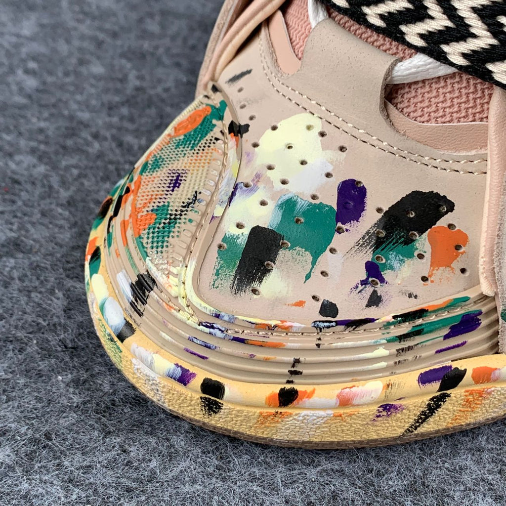 Gallery Dept. x Lanvin Curb Light Sneakers 'Paint Drip - Pale Pink'