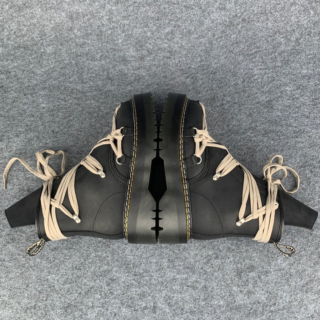 Dr. Martens x Rick Owens Wmns DRKSHDW 1460 Quad Sole Megalace Boot 'Black'