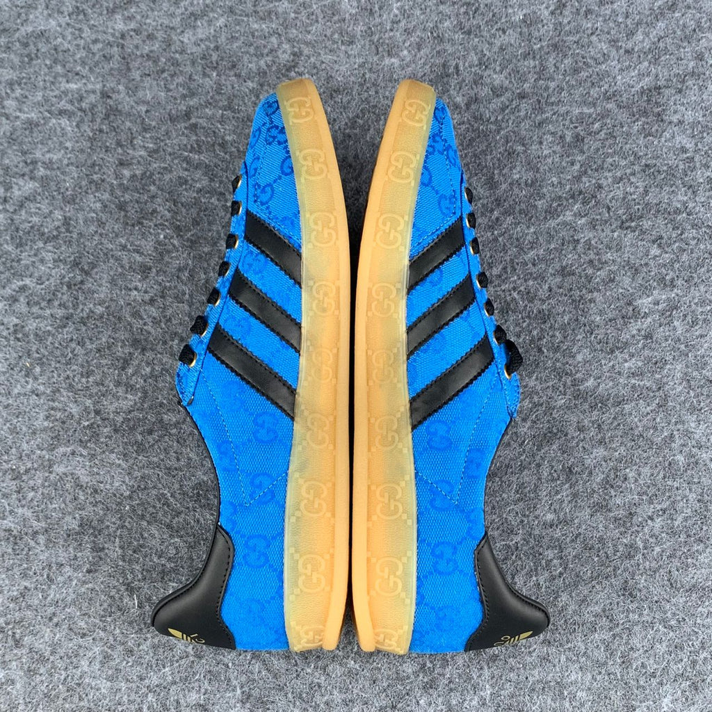 Gucci x Gazelle 'Blue GG Monogram'