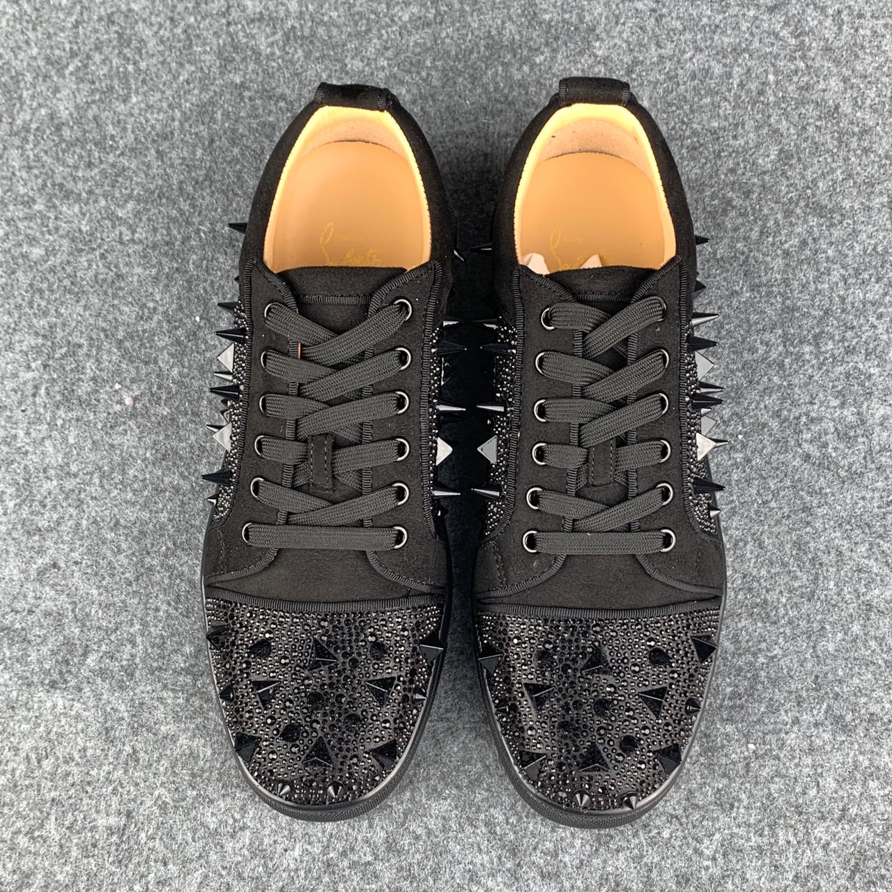 CL Astroloubi Strass Eternity ‘Black Suede/Comète Strass’