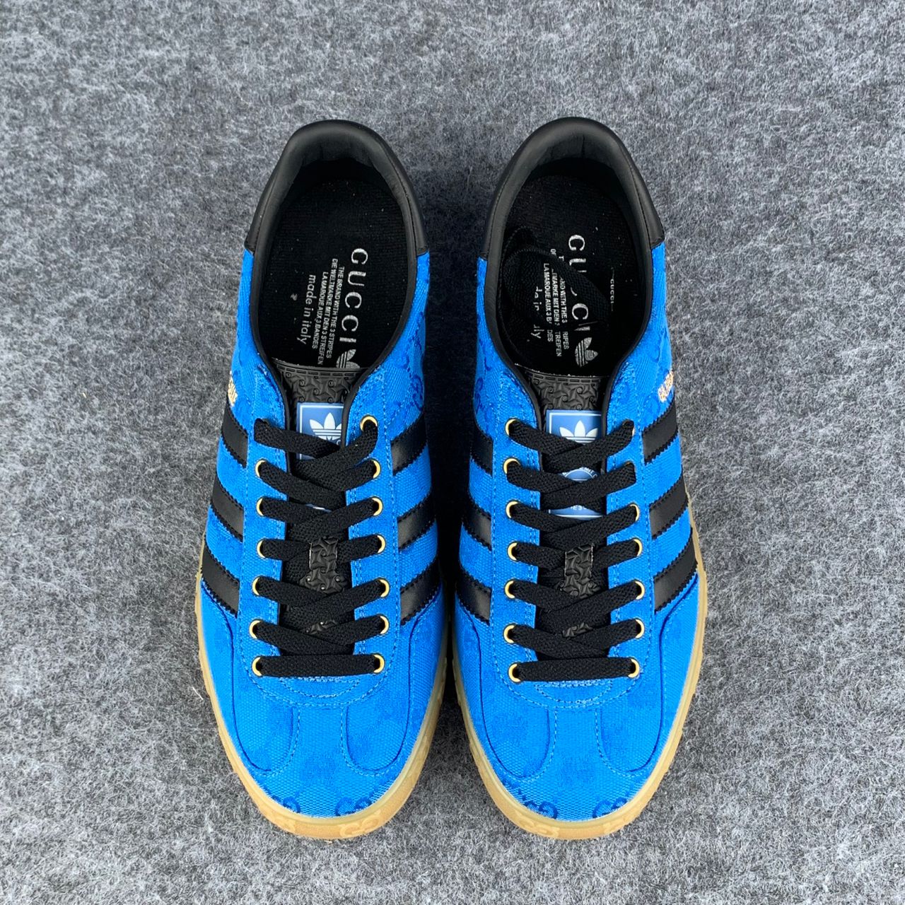 Gucci x Gazelle 'Blue GG Monogram'