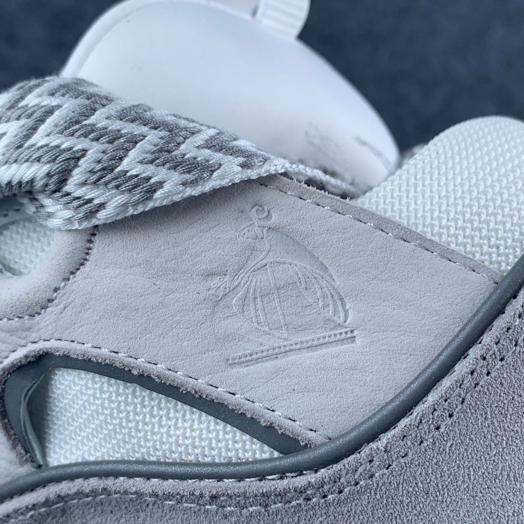 Lanvin Curb Sneakers 'Grey White'