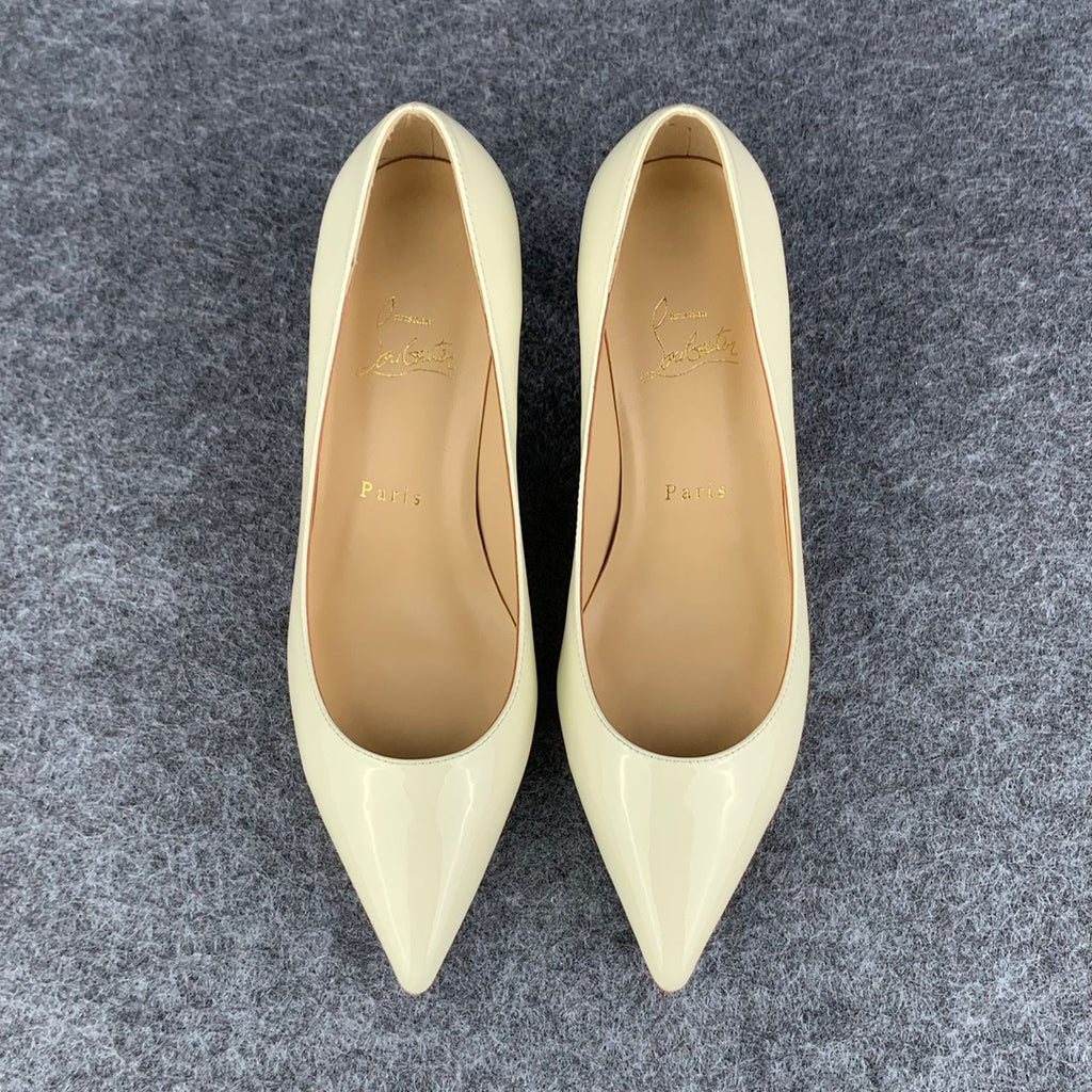 Christian Louboutin So Kate Pump  ‘White’ Patent Leather'