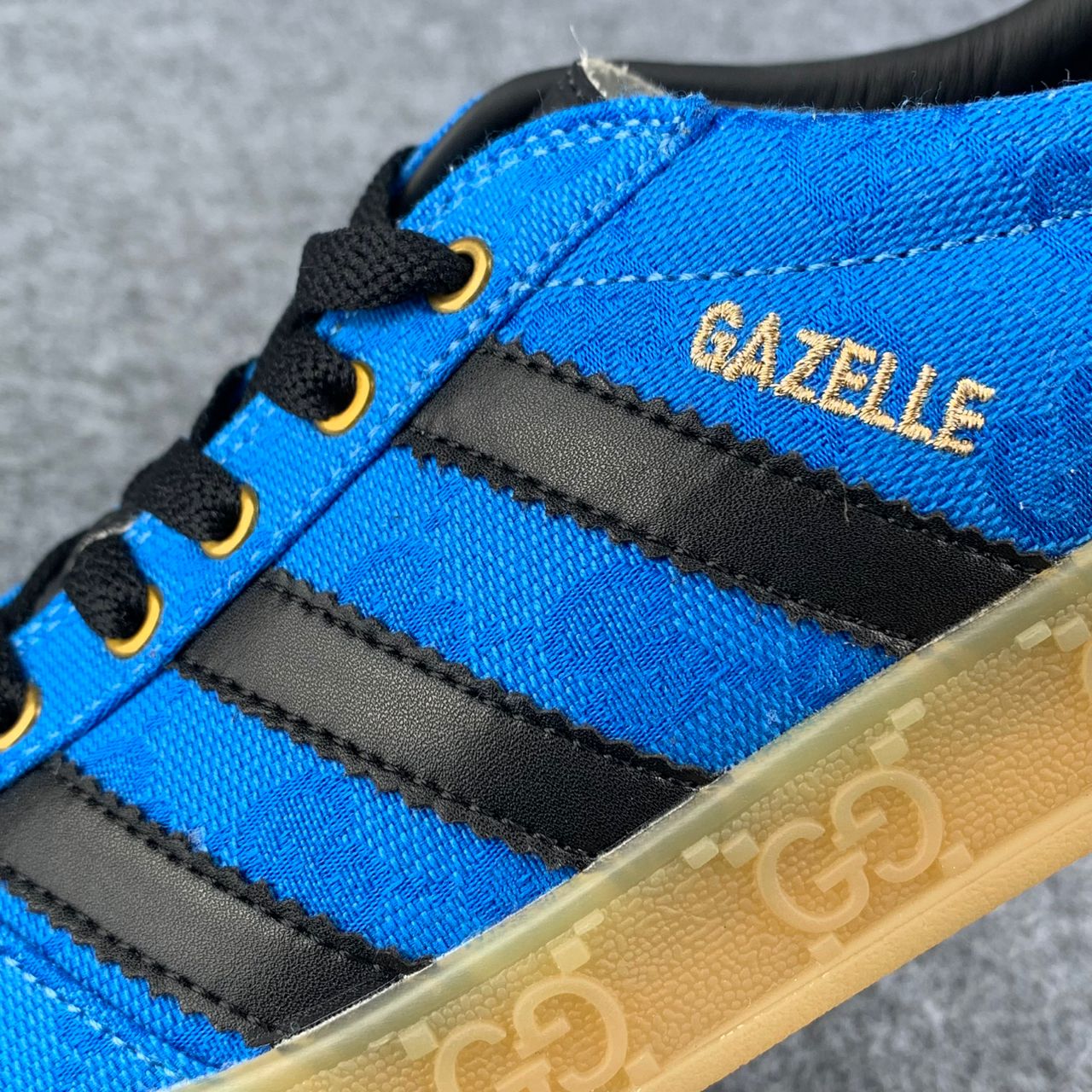 Gucci x Gazelle 'Blue GG Monogram'