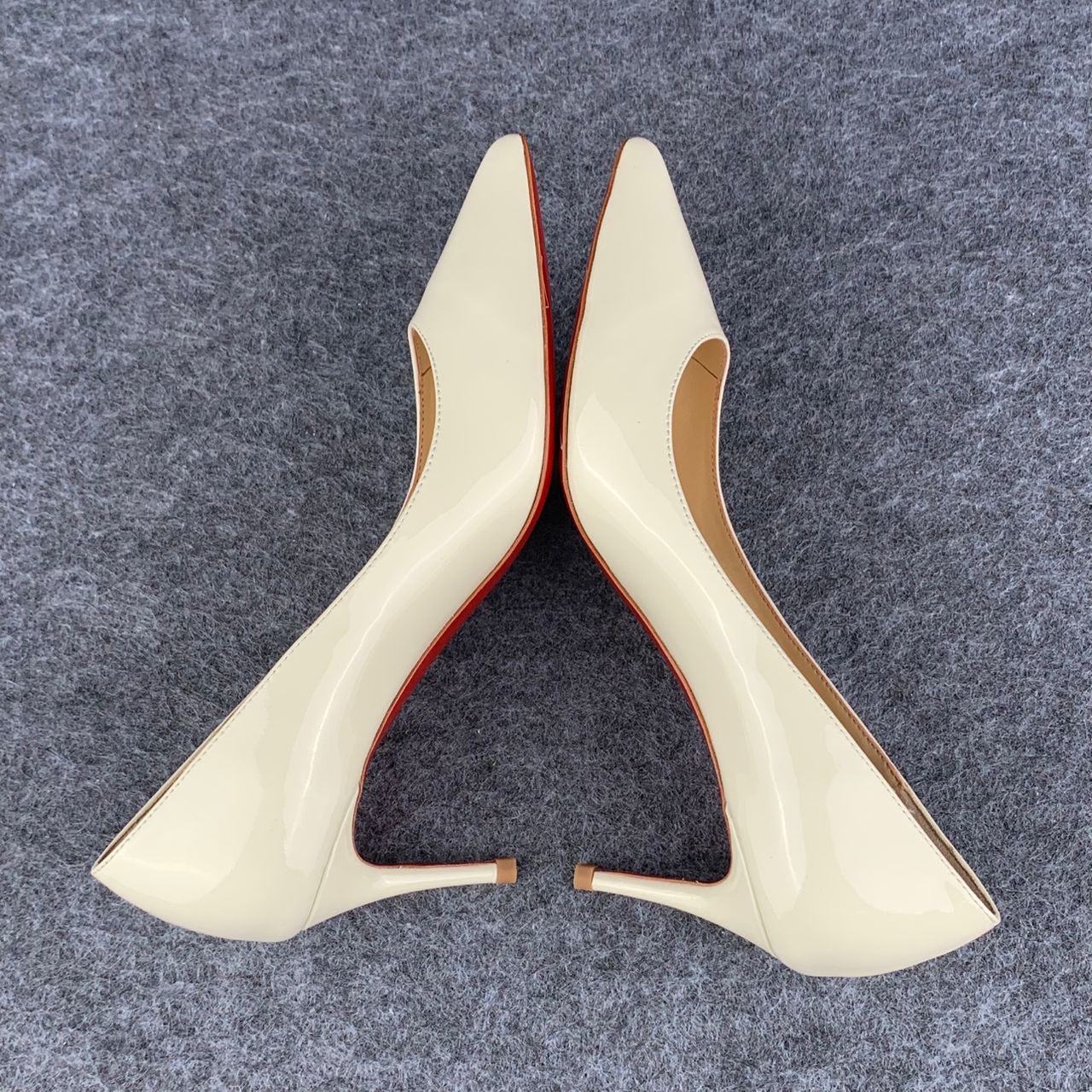 Christian Louboutin So Kate Pump  ‘White’ Patent Leather'