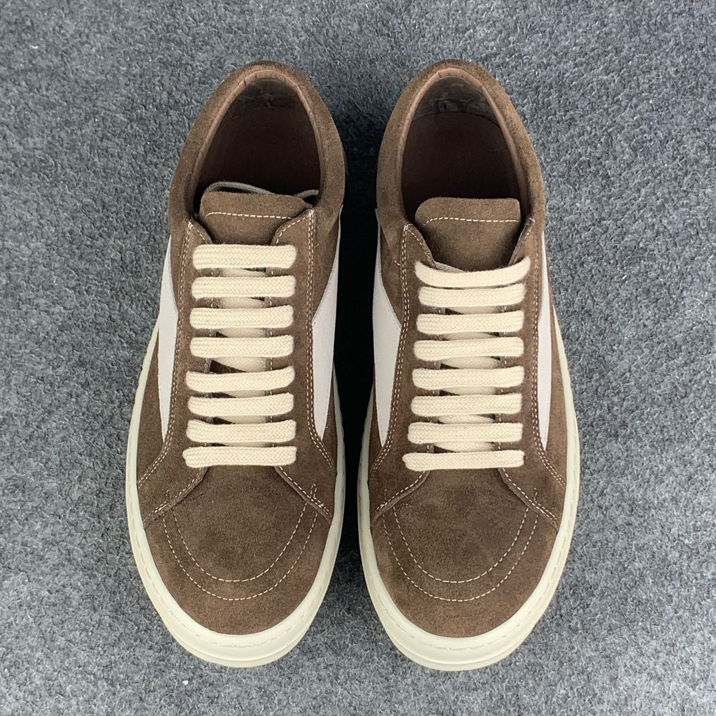 Rick Owens EDFU Vintage Low Suede Dust 'Grey Milk White'