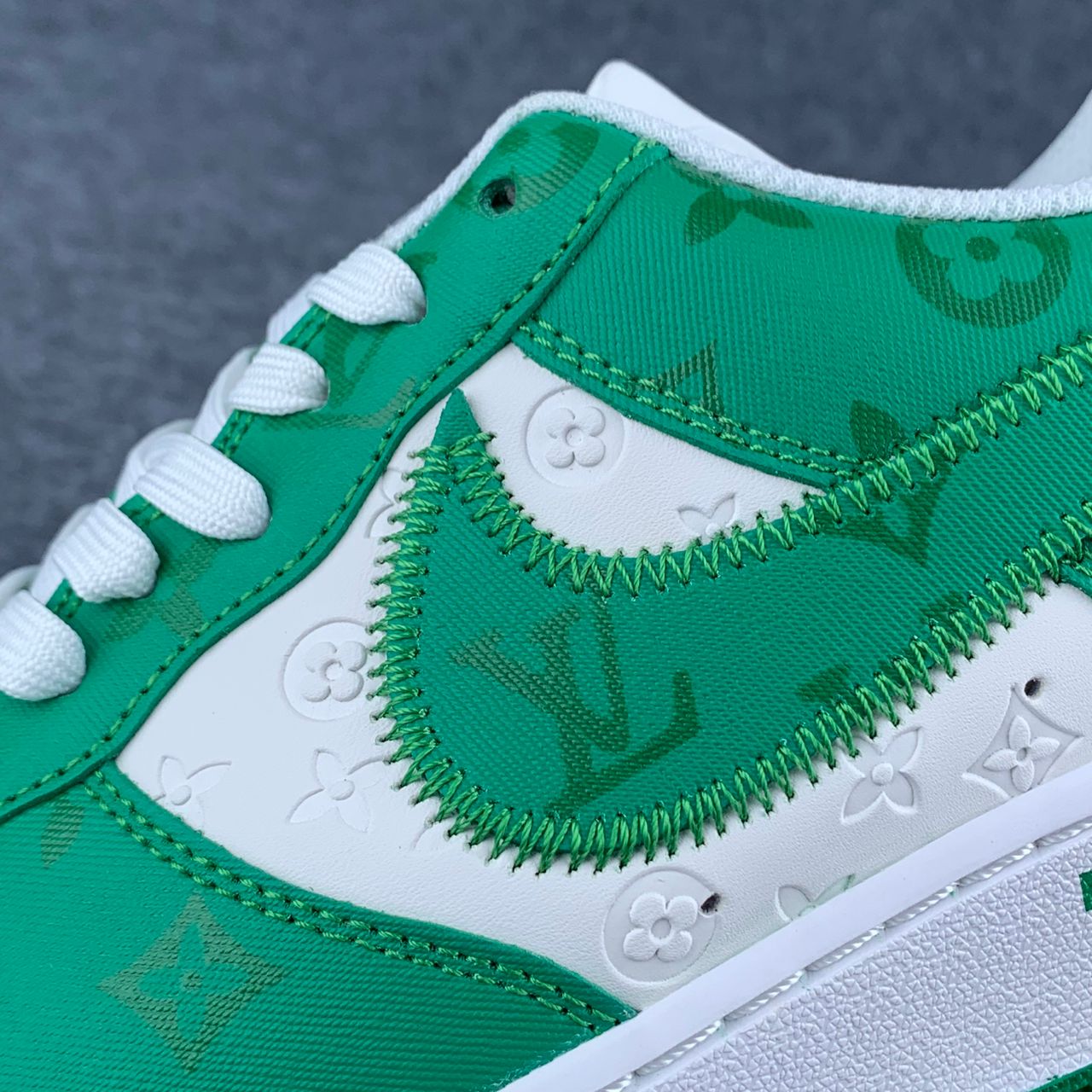 LV x Nike Air Force 1 Low 'White Gym Green'