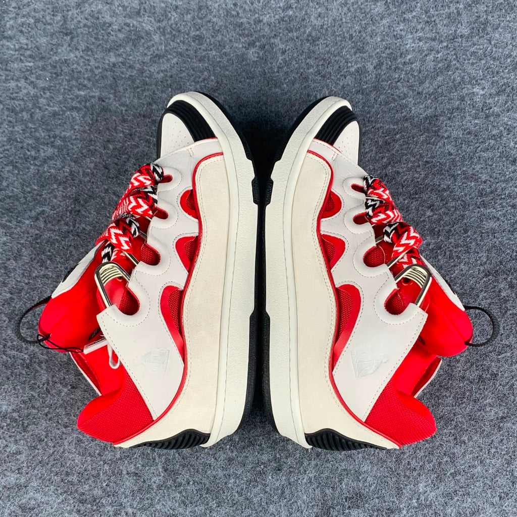 Lanvin Curb Sneakers 'Red White'