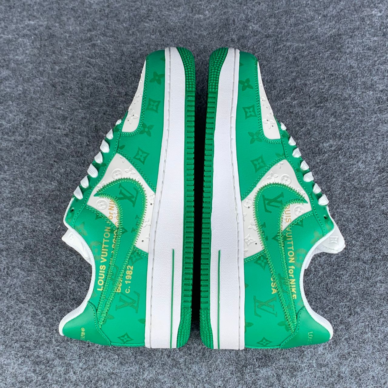 LV x Nike Air Force 1 Low 'White Gym Green'