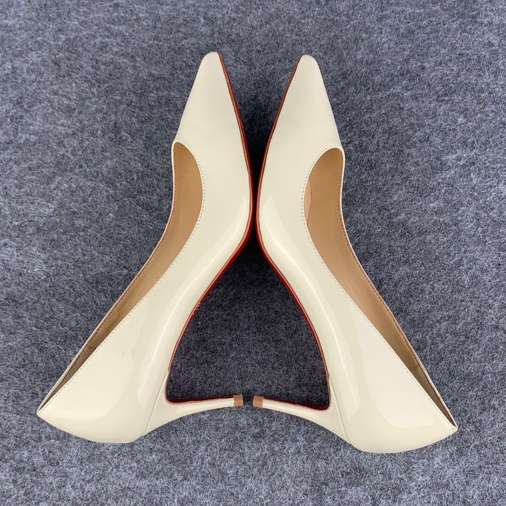 Christian Louboutin So Kate Pump  ‘White’ Patent Leather'