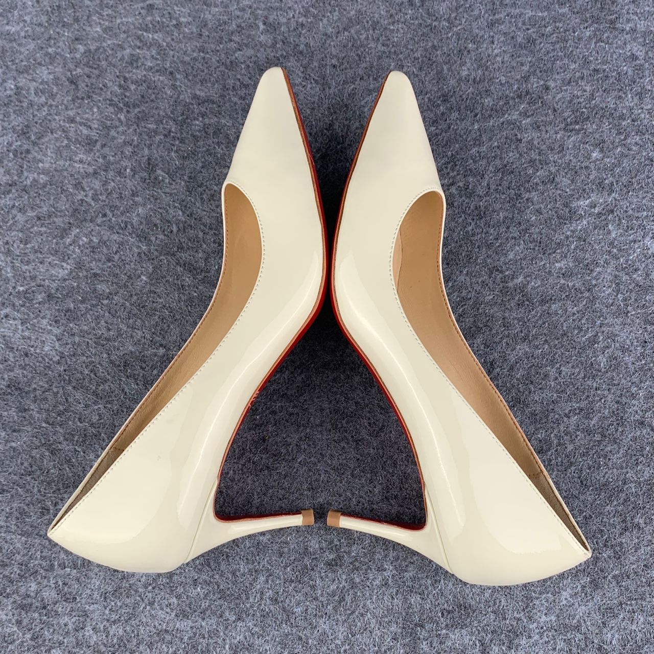 Christian Louboutin So Kate Pump  ‘White’ Patent Leather'