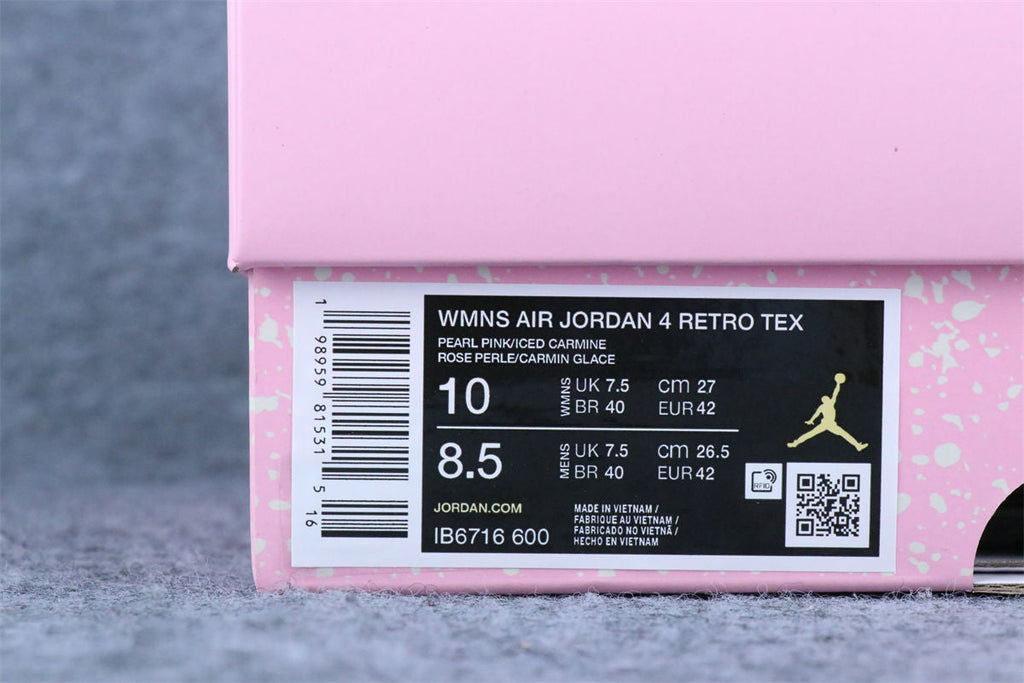 Wmns Air Jordan 4 Retro 'Iced Carmine'