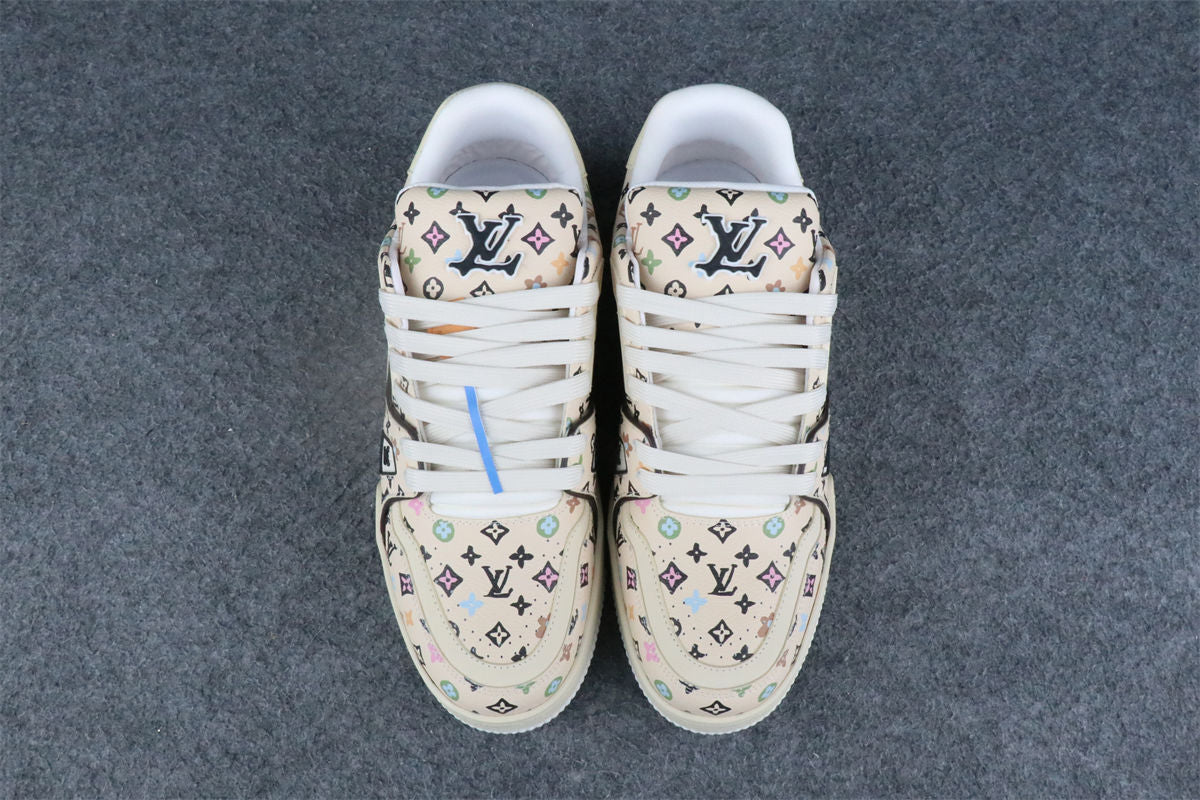 Tyler, the Creator x Louis Vuitton Trainer 'Beige Multi-Color Monogram'