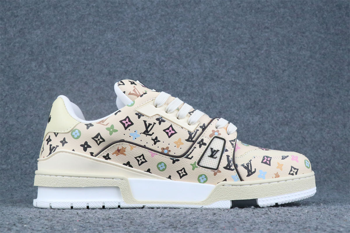Tyler, the Creator x Louis Vuitton Trainer 'Beige Multi-Color Monogram'