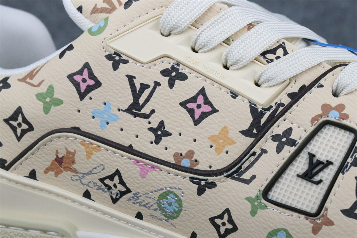 Tyler, the Creator x Louis Vuitton Trainer 'Beige Multi-Color Monogram'