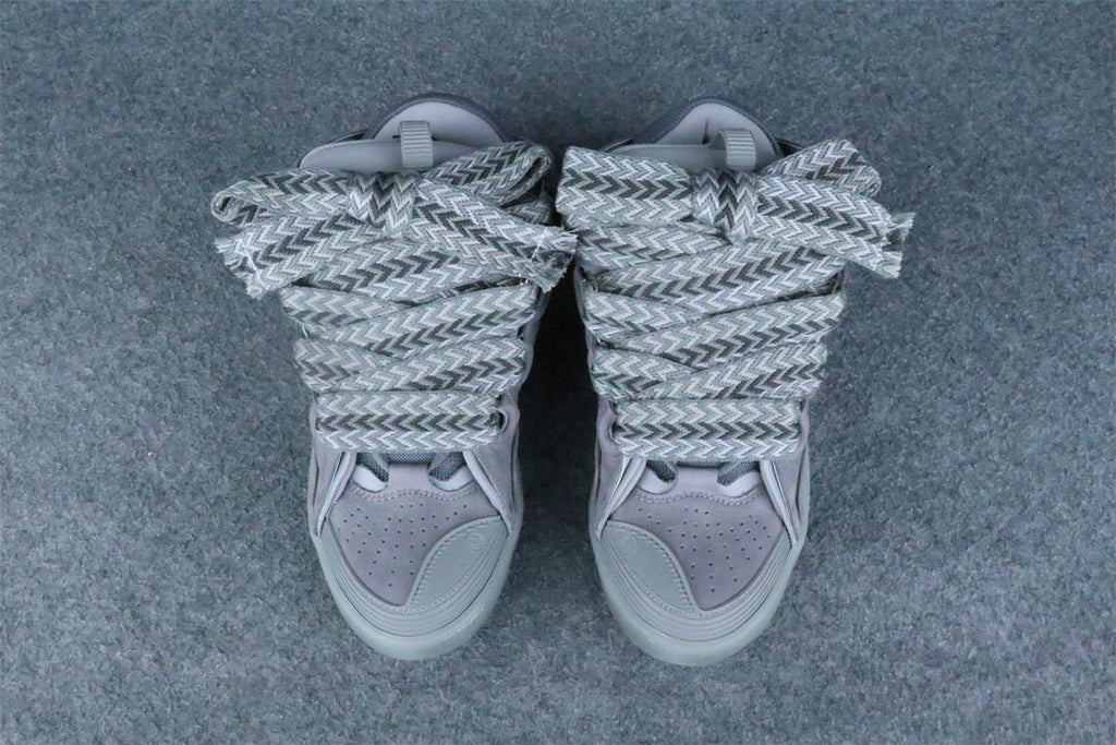 Lanvin Curb Sneakers 'Speckled Effect - Light Grey'
