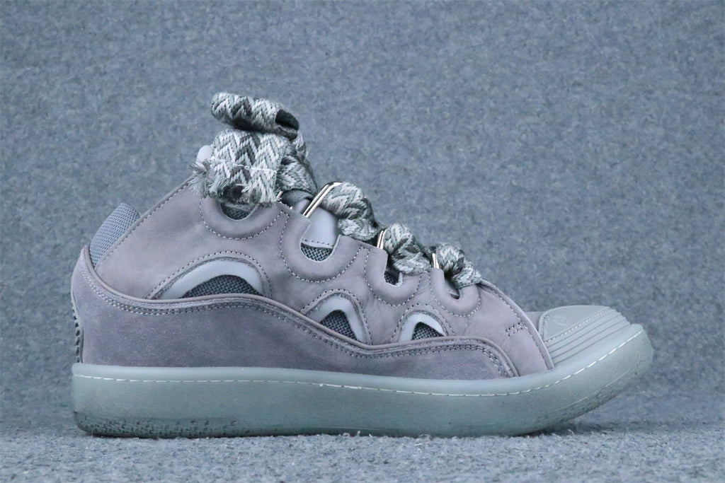 Lanvin Curb Sneakers 'Speckled Effect - Light Grey'